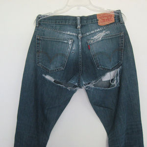 GRUNGE LEVI STRAUSS 514  32/34 SLIM STRAIGHT JEANS